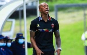 Vuyo Mere on the touchline