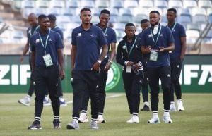 Bafana Bafana players walking
