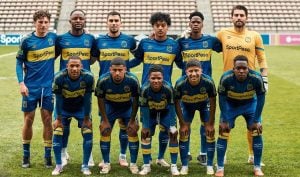 Cape Town City FC players team picture before a game