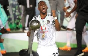 Innocent Maela with Nedbank Cup trophy
