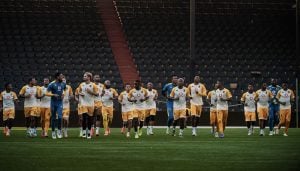 Kaizer Chiefs players at training