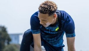 Kegan Johannes with Mamelodi Sundowns