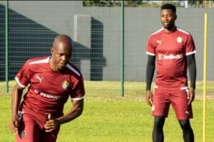 Knowledge Musona and Walter Musona in Zimbabwe Warriors camp