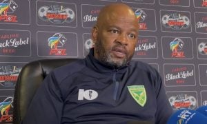 Manqoba Mngqithi at carling Cup press conference