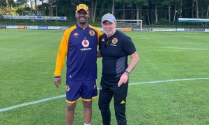 Nasreddine Nabi with Cedric Kaze at Kaizer Chiefs