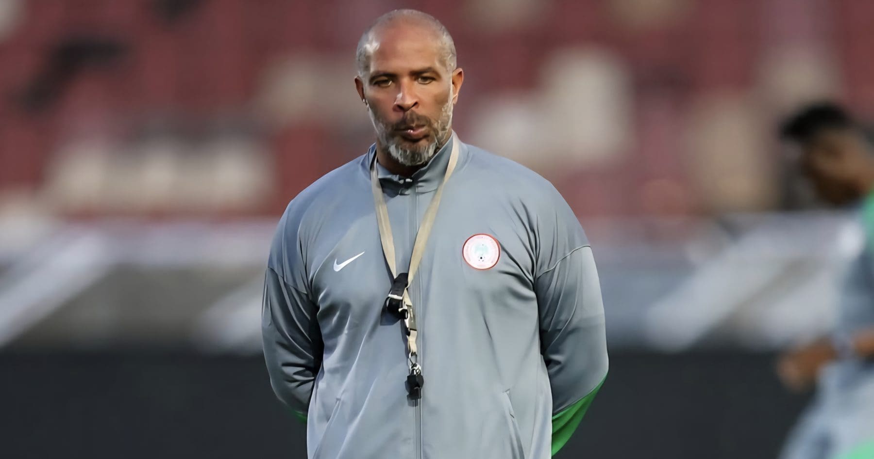 Nigeria Super Eagles coach Eric Chelle during a training session in Polokwane