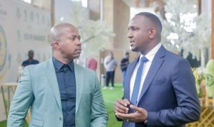 Former PSL admin man Senzo Mbatha and Young Africans president Hersi Said Ally