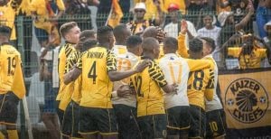 Kaizer Chiefs players celebrating