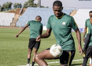 Sphephelo Sithole at Bafana Bafana training