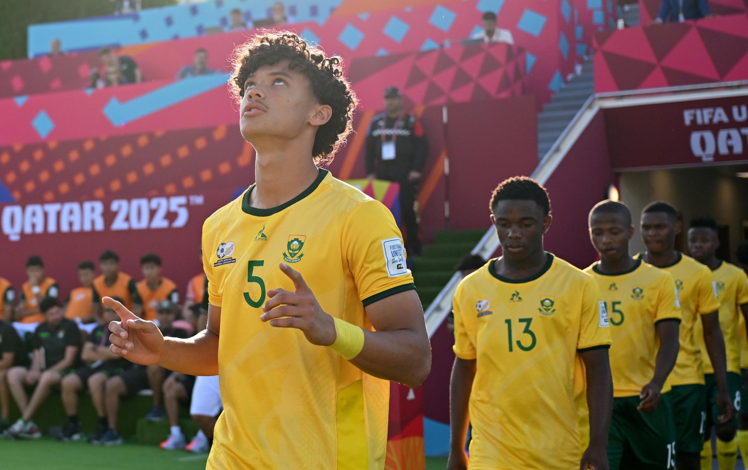 Amajimbos players in Qatar