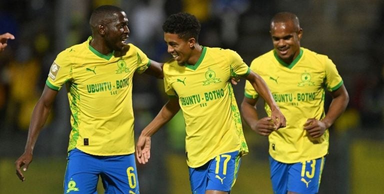 Aubrey Modiba, Tashreeq Matthews and Iqraam Rayners, Mamelodi Sundowns