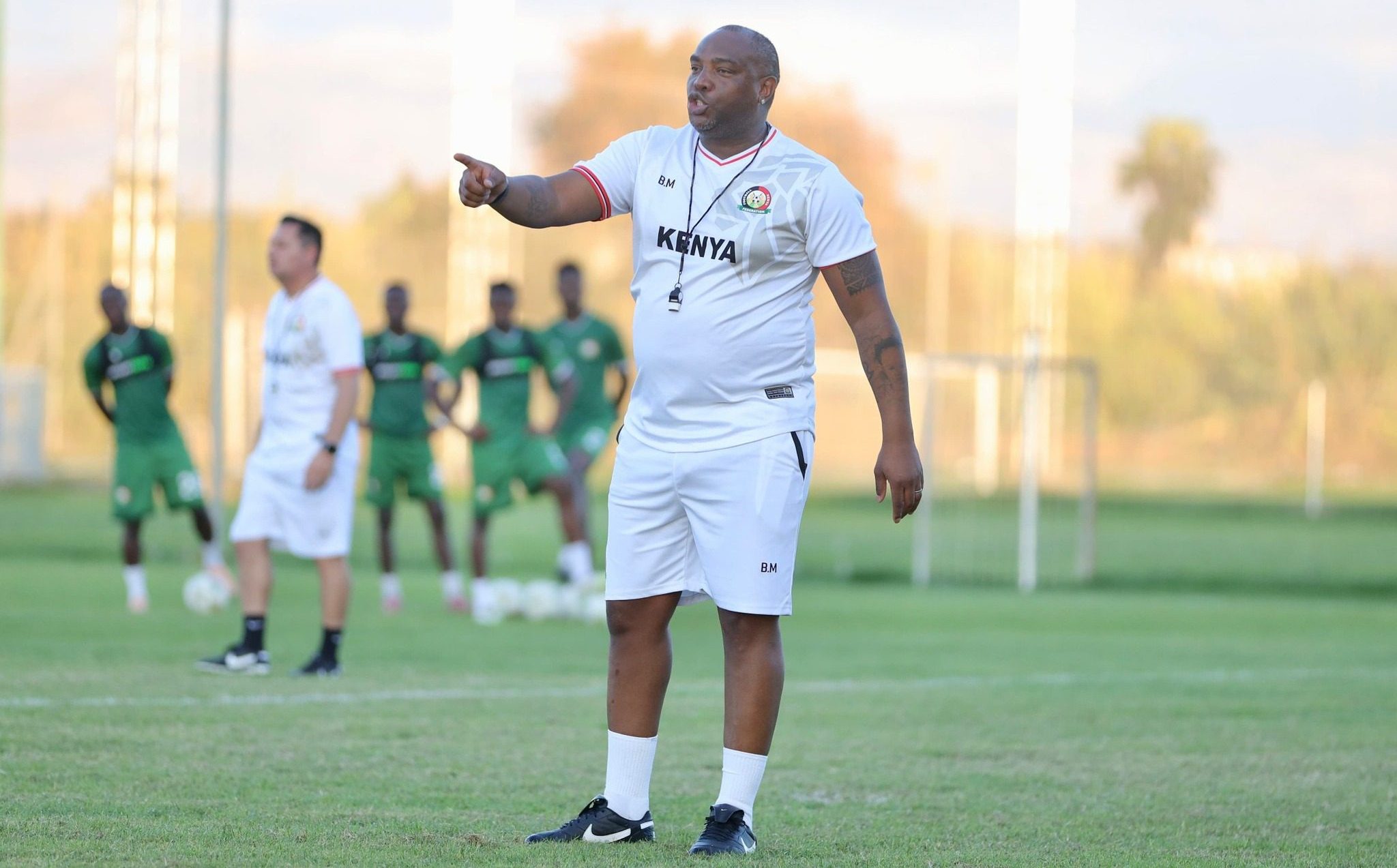 Benni McCarthy coaching Kenya 