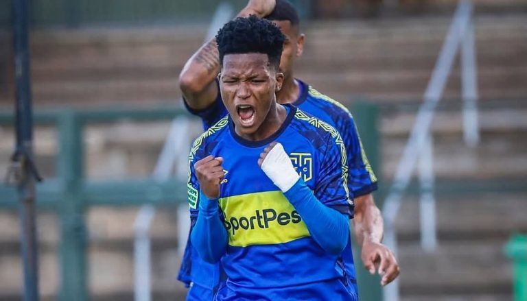 Cape Town City FC in action against AmaTuks