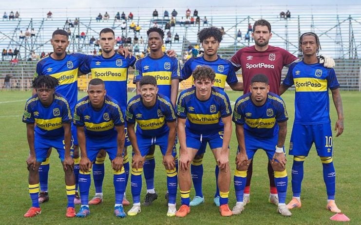 Cape Town City FC team picture before a team