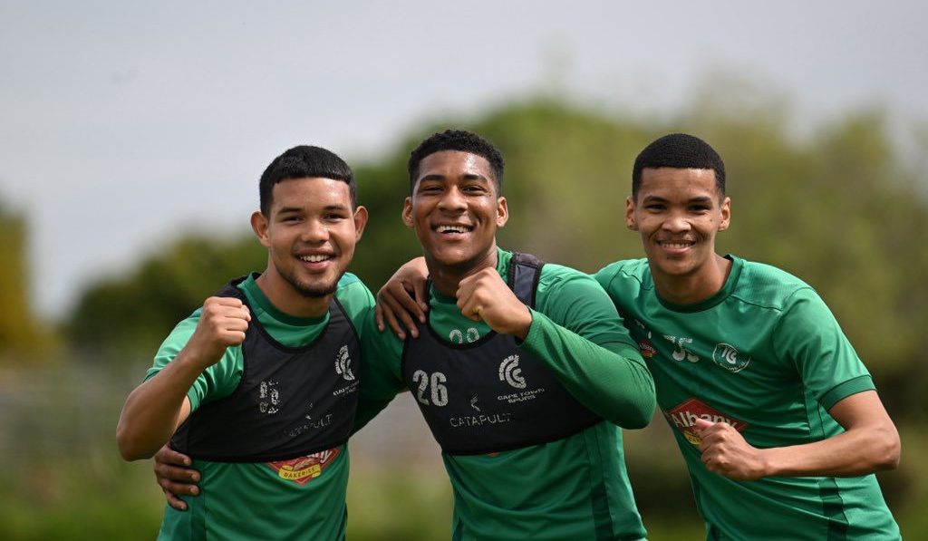 Cape Town Spurs players at training