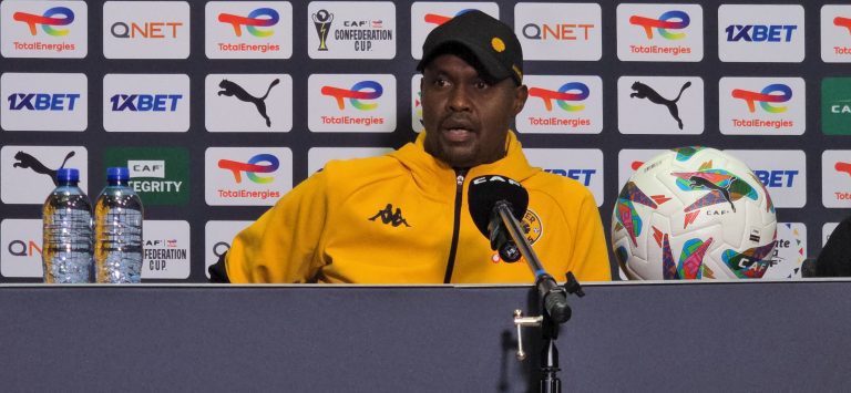 Kaizer Chiefs co-coach Cedric Kaze addressing the media in Polokwane