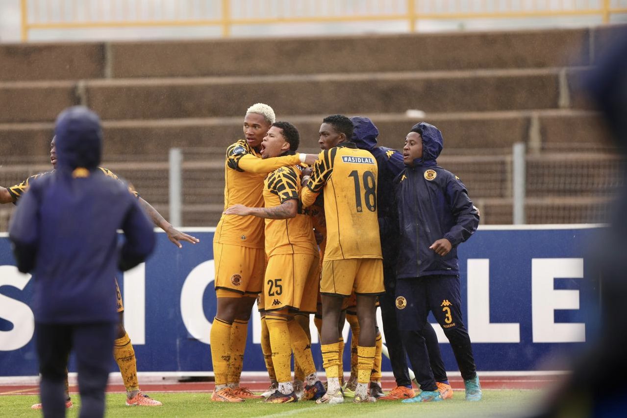 Kaizer Chiefs DDC team celebrating a goal