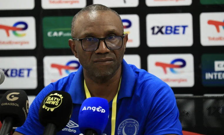 Florent Ibenge of Azam FC during a presser