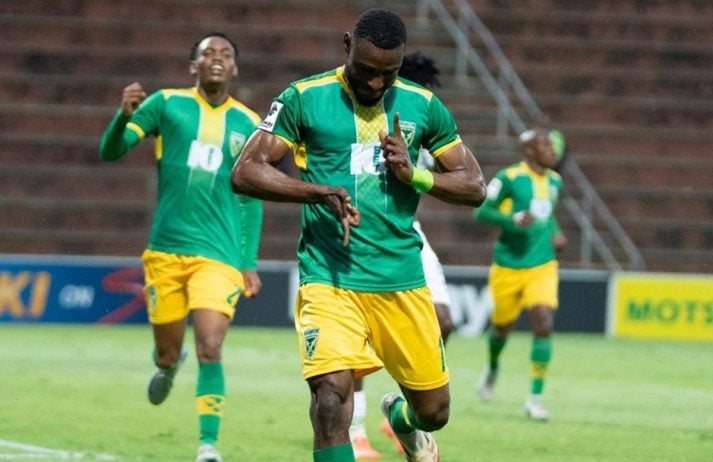 Golden Arrows players celebrate a goal