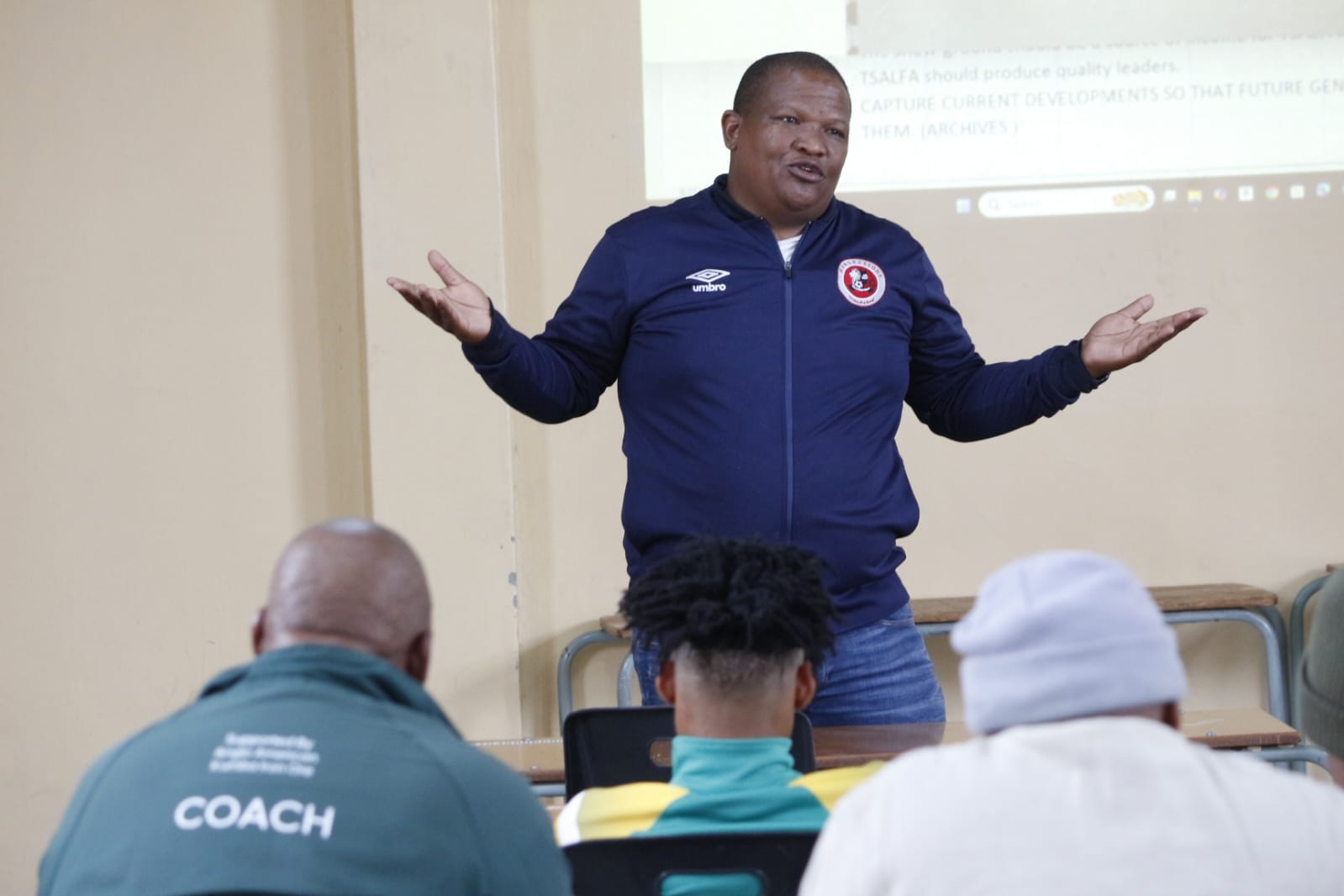 Motsepe Foundation Championship coach Henry Basie