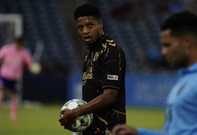 Jamie Webber in action for Tulsa SC in the first division