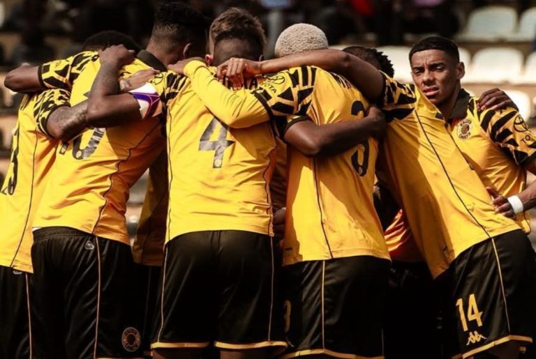 Kaizer Chiefs players ahead of a match