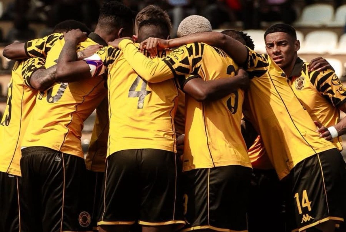 Kaizer Chiefs players ahead of a match