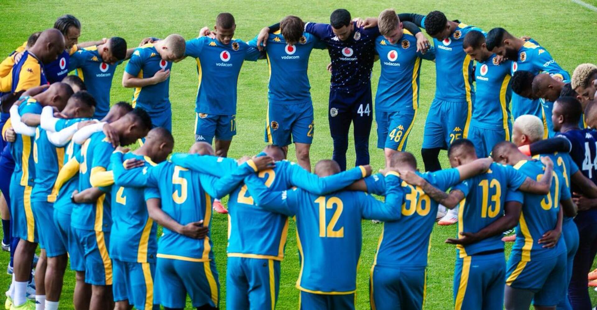 Kaizer Chiefs players at training