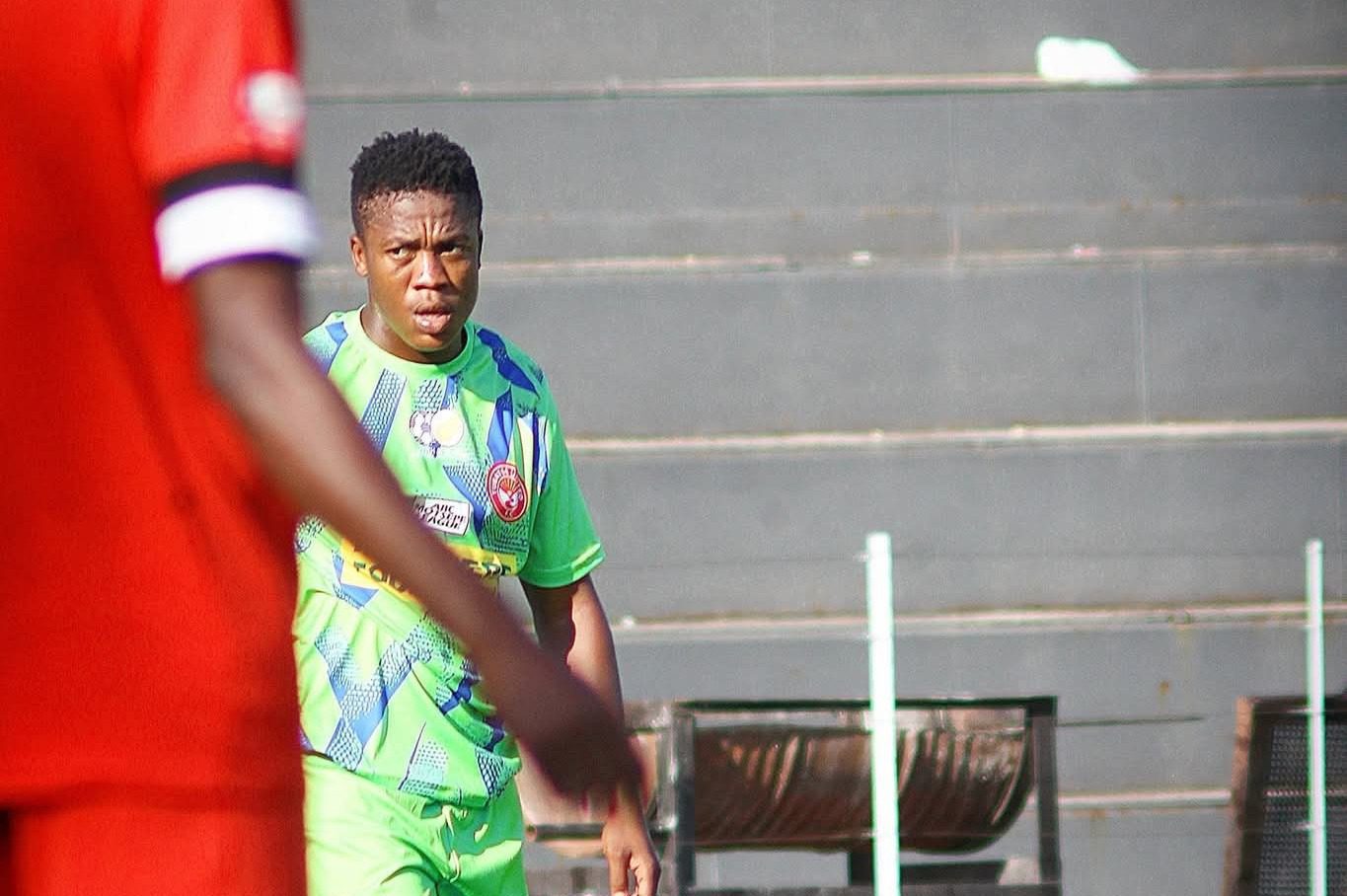 Kgaogelo Sekgota in action for the SAFA Limpopo ABC Motsepe League side Tubatse United