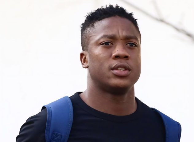 Kgaogelo Sekgota arriving for a League match while at Stellenbosch FC