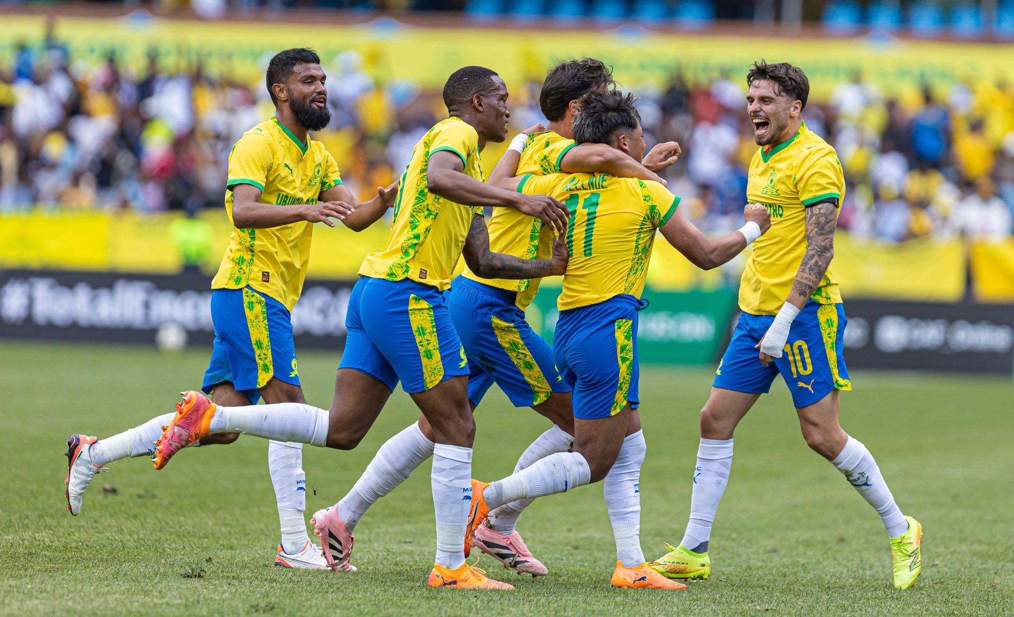 Mamelodi Sundowns celebrate a goal