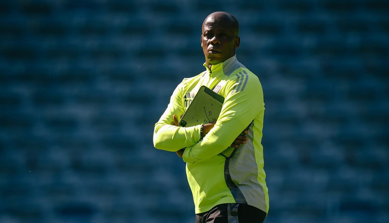 Mandla Ncikazi with Orlando Pirates