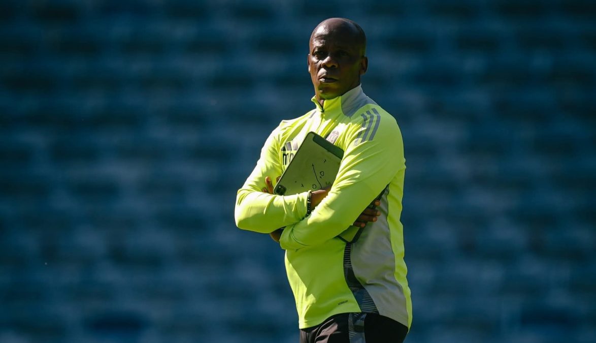 Mandla Ncikazi with Orlando Pirates