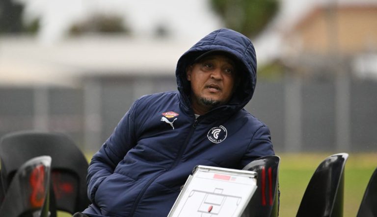 New Cape Town Spurs head coach Nasief Morris at training