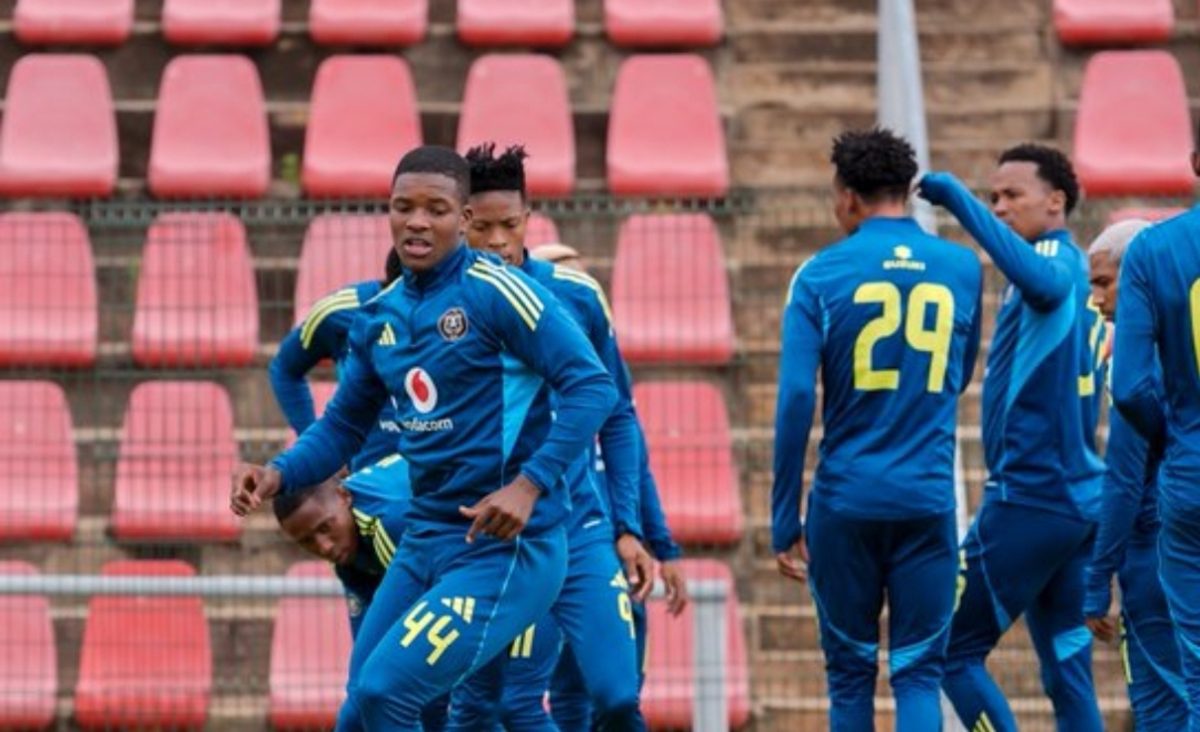 Orlando Pirates during a training session