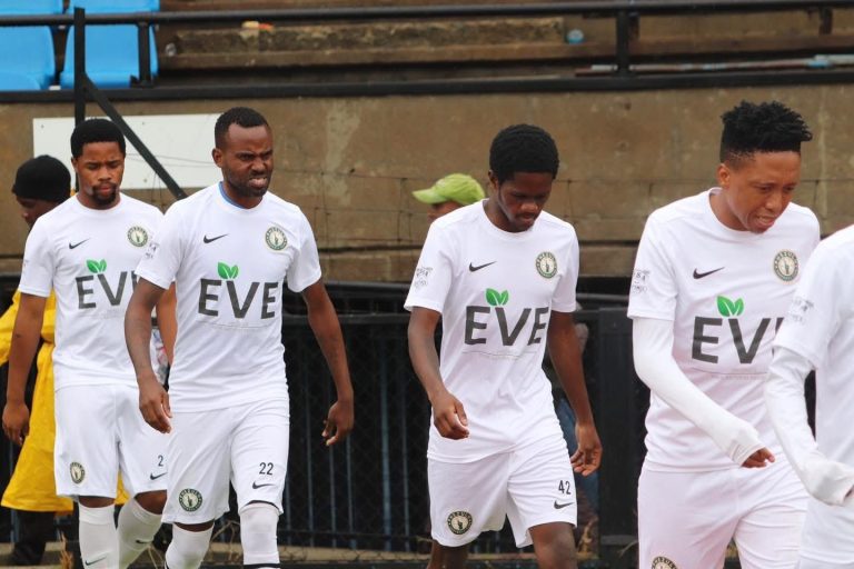Phezulu FC players entering the pitch
