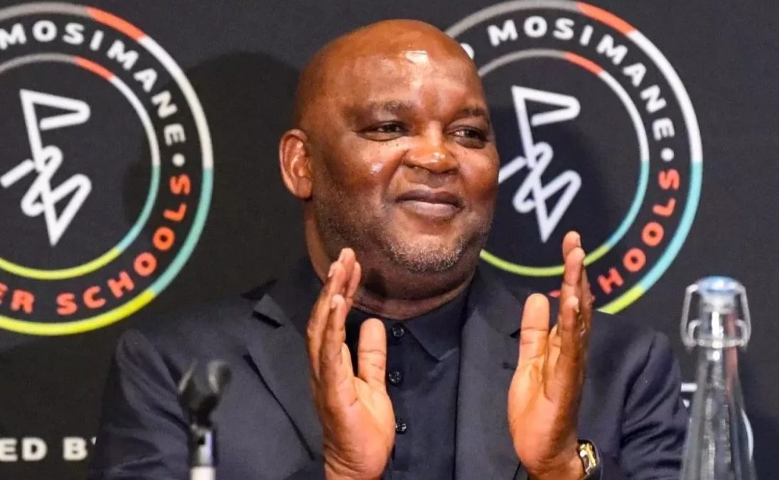 Pitso Mosimane at a presser