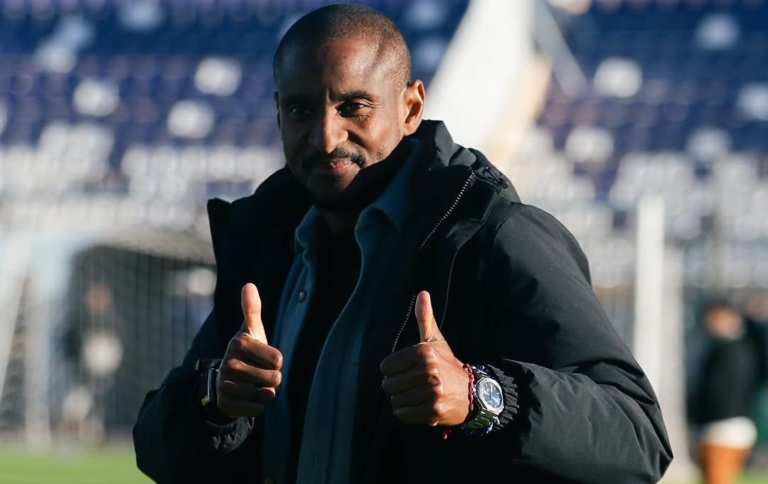 Rulani Mokwena with MC Alger