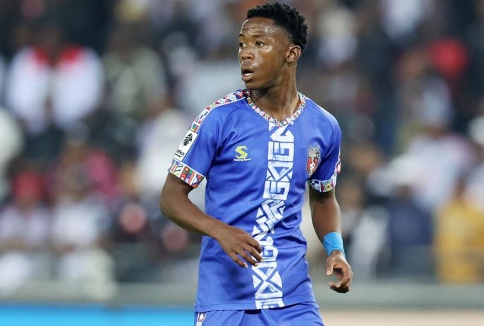 Seluleko Mahlambi in action for TS Galaxy