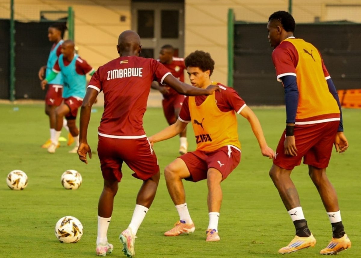 The Warriors training in Saudi Arabia.