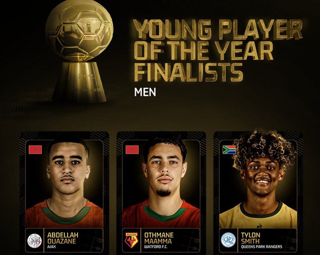 The final list of nominees for the CAF young player of the year 