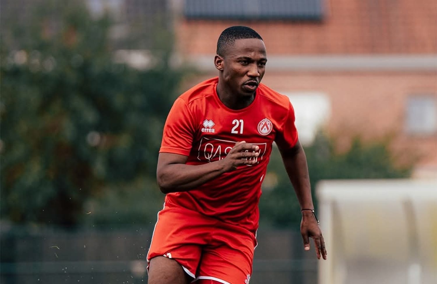 Cassius Mailula during K.V. Kortrijk training.
