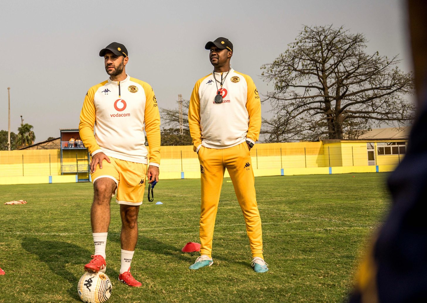 Kaizer Chiefs co-coaches Khalil Ben Youssef and Cedric Kaze