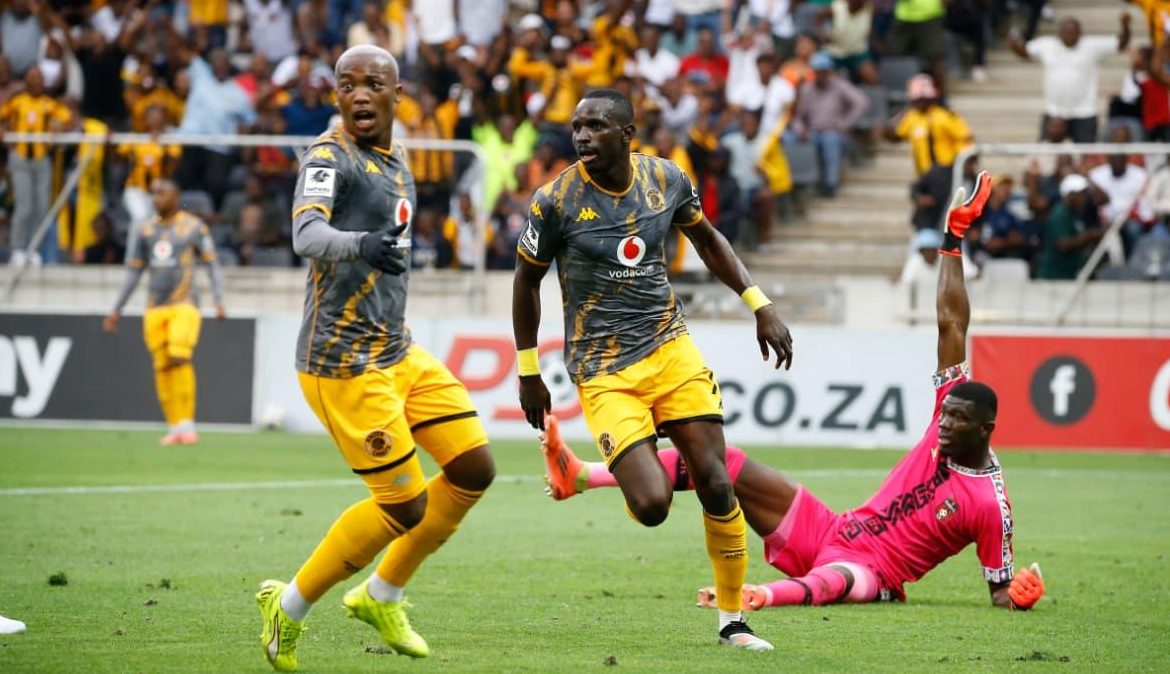 Flavio Silva and Khanyisa Mayo of Kaizer Chiefs