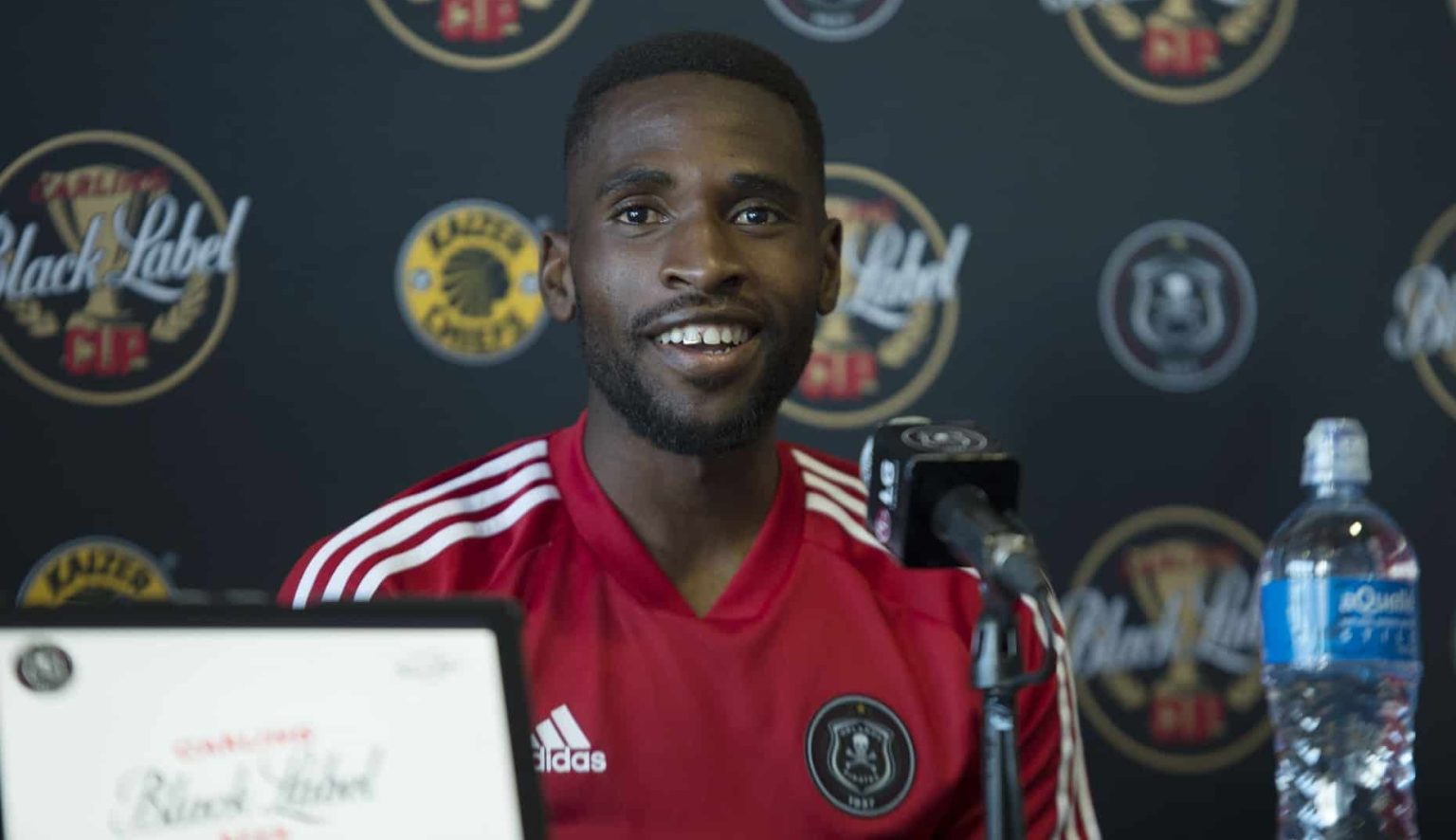 Fortune Makaringe during his days at Orlando Pirates speaking about facing Kaizer Chiefs