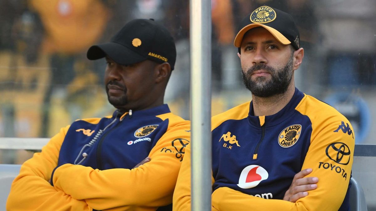 Kaizer Chiefs co-coaches Cedric Kaze and Khalil Ben Youssef