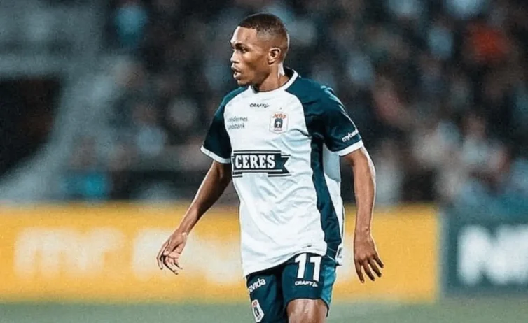 Gift Links in action for his Danish side AFG Aarhus