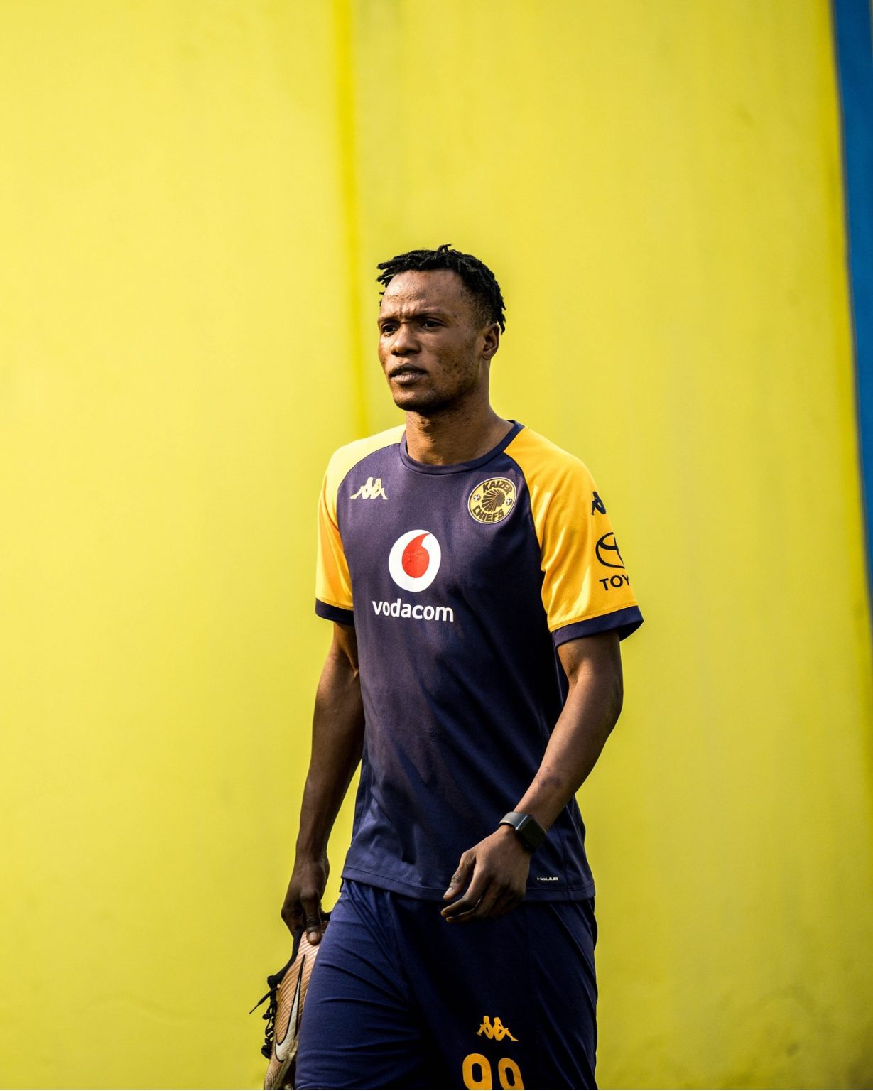 Glody Lilepo of Kaizer Chiefs at training