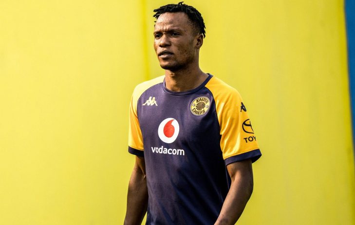 Glody Lilepo of Kaizer Chiefs at training