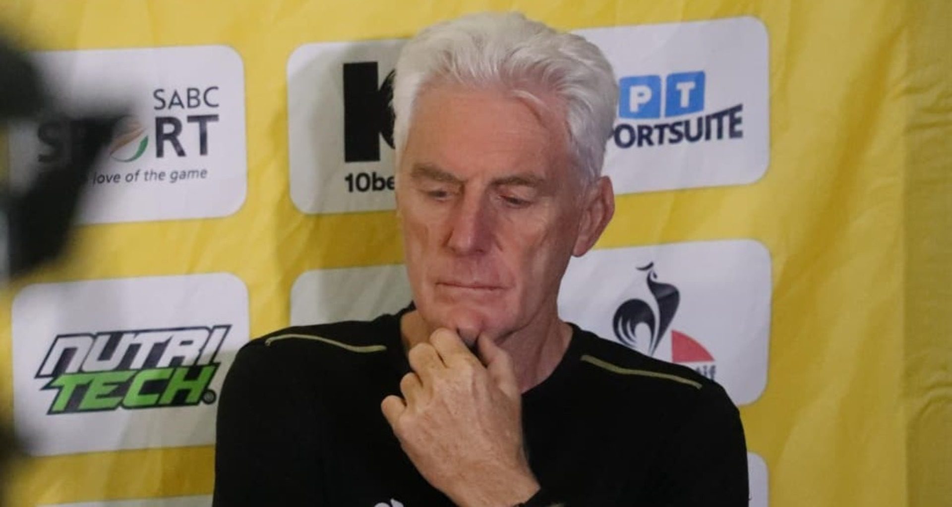 Hugo Broos, Bafana Bafana press conference